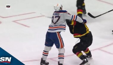 Connor McDavid & Tyler Myers Receive Match Penalty For Cross-Checking