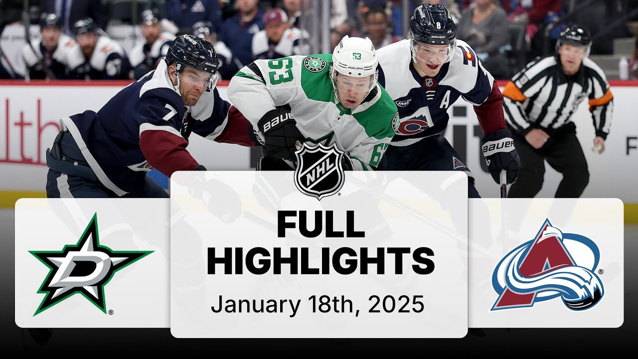 NHL Highlights | Stars vs. Avalanche - January 18, 2025