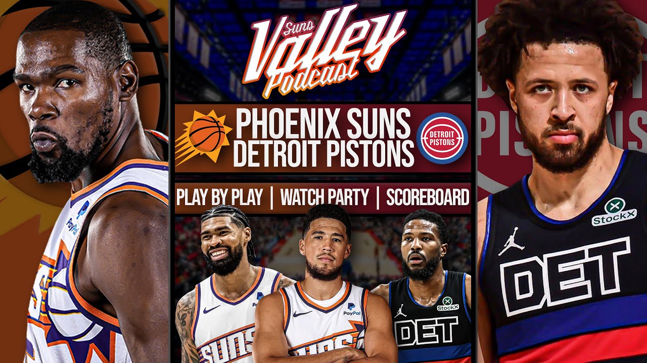 Phoenix Suns vs Detroit Pistons | LIVE Reaction | Scoreboard | Play By Play | Postgame Show