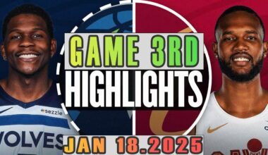 Minnesota Timberwolves Vs Cleveland Cavaliers Game 3rd Highlights Jan 18,2025 NBA Season 2024-25