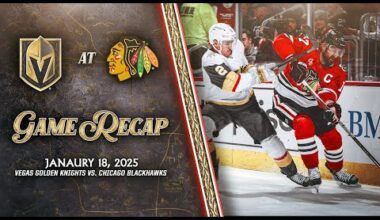 HIGHLIGHTS | Vegas Golden Knights at Chicago Blackhawks | Jan. 18, 2025