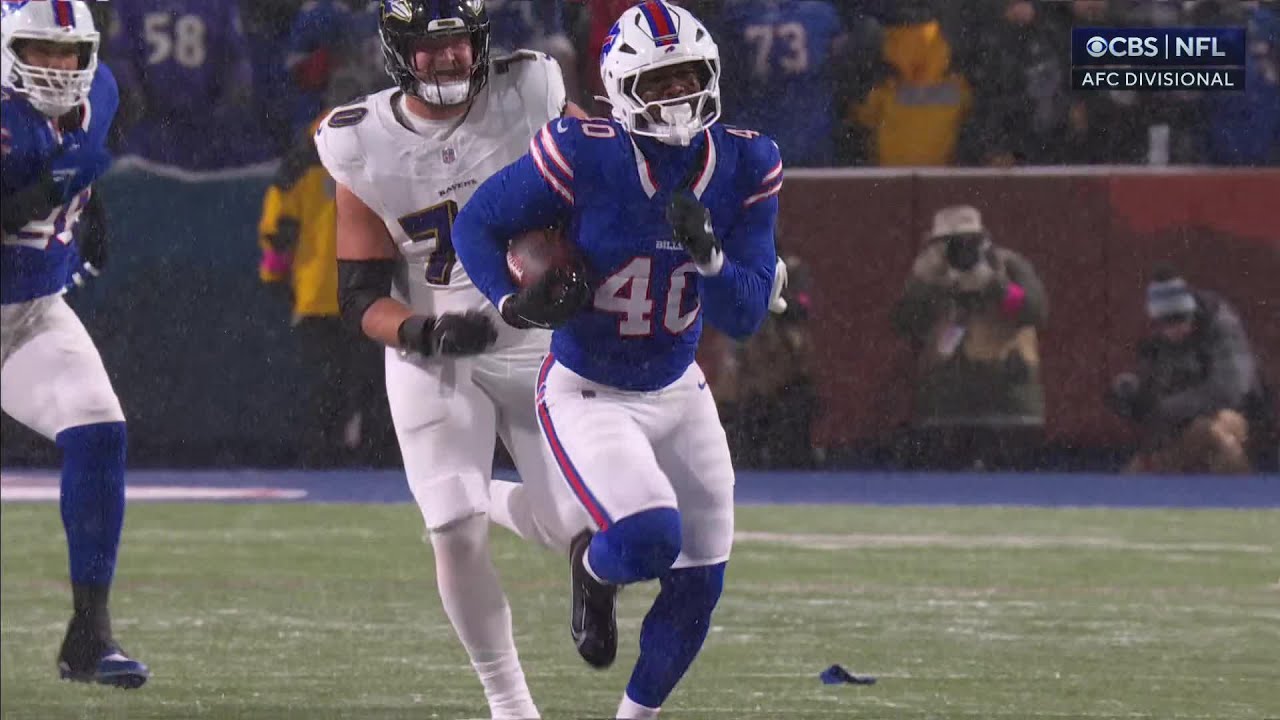 Can't-Miss Play: Hamlin's forced fumble vs. Lamar Jackson sparks BIG return by Von Miller