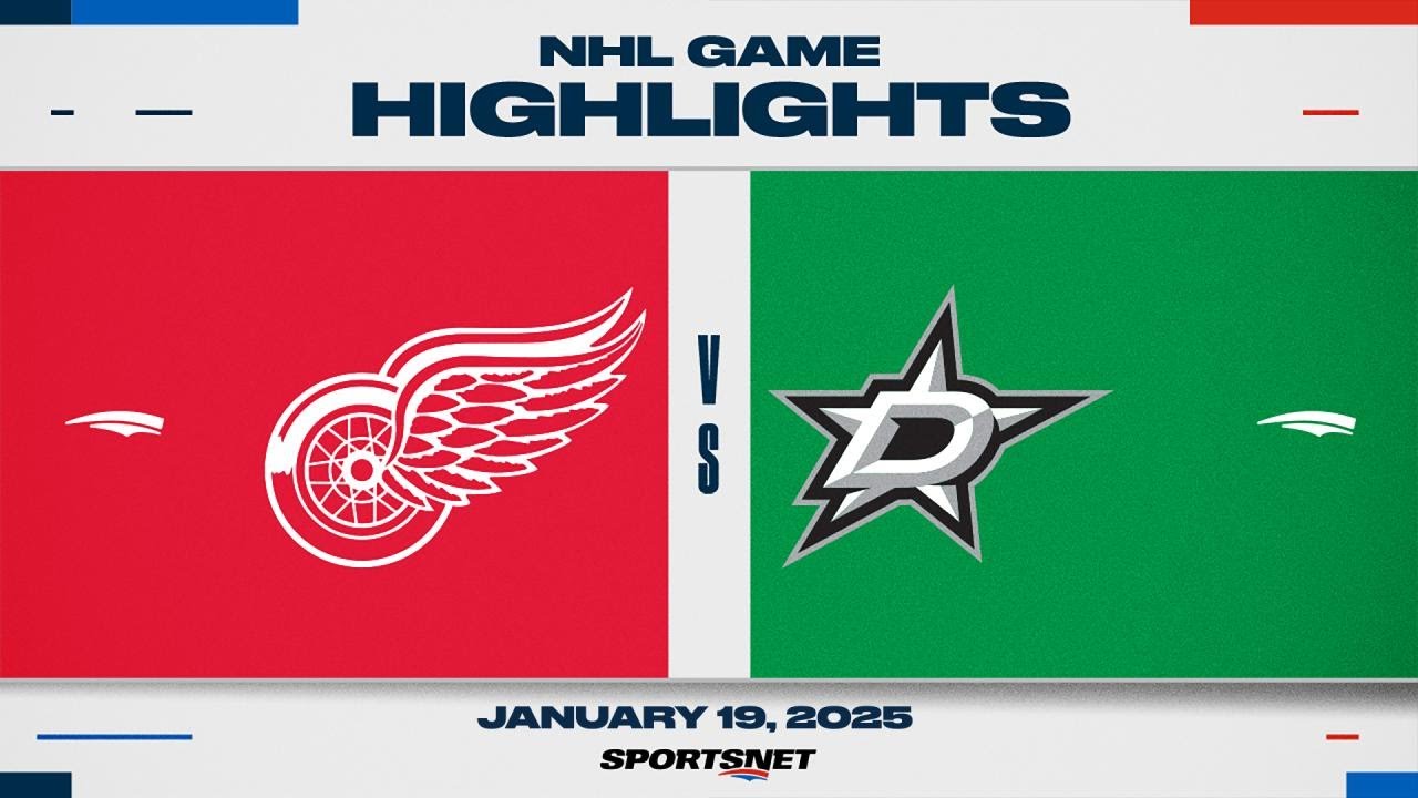 NHL Highlights | Red Wings vs. Stars - January 19, 2025