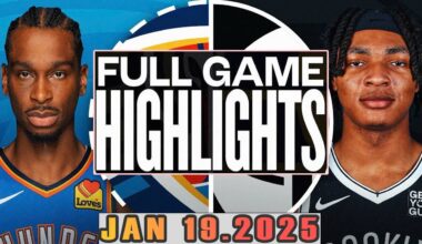Oklahoma City Thunder Vs Brooklyn Nets Full Game Highlights Jan 19,2025 NBA Season 2024-25