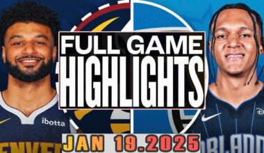 Denver Nuggets Vs Orlando Magic Full Game Highlights Jan 19,2025 NBA Season 2024-25
