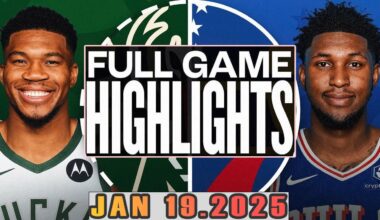 Milwaukee Bucks Vs  Philadelphia 76ers Full Game Highlights Jan 19,2025 NBA Season 2024-25