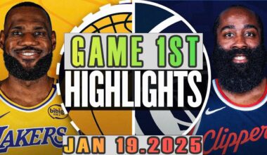 Los Angeles Lakers Vs Los Angeles Clippers Game 1st Highlights Jan 19,2025 NBA Season 2024-25