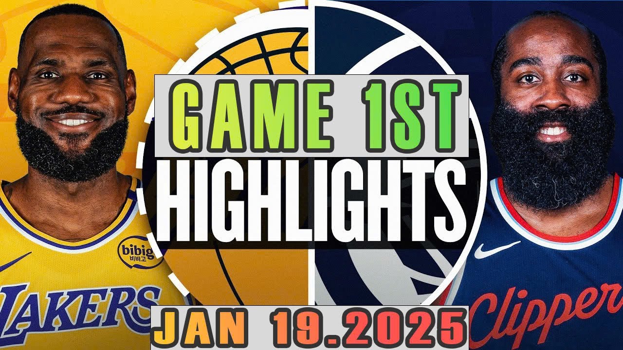 Los Angeles Lakers Vs Los Angeles Clippers Game 1st Highlights Jan 19,2025 NBA Season 2024-25
