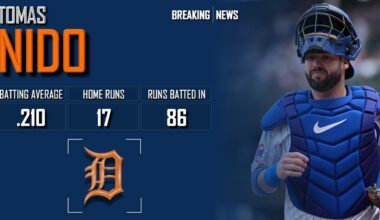 𝐁𝐑𝐄𝐀𝐊𝐈𝐍𝐆 𝐍𝐄𝐖𝐒: Detroit Tigers Sign Veteran Tomás Nido To Minor League Deal | 2024 MLB Offseason