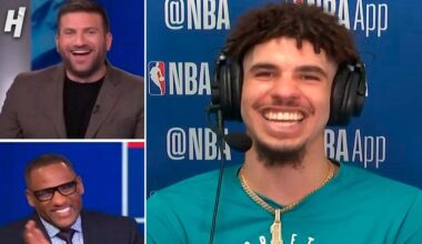 LaMelo Ball was asked "Who’s the Most Famous Ball Brother Right Now?" by the NBA TV Crew