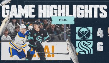 Seattle Kraken vs. Buffalo Sabres | 01/20 Game Highlights