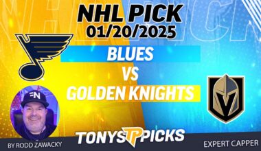 St Louis Blues vs Vegas Golden Knights 1/20/25 NHL Pick Prediction