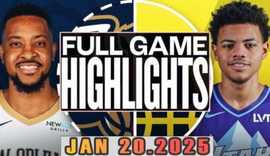 New Orleans Pelicans VS Utah Jazz Full Game  Highlights Jan 20,2025 NBA Season 2024-25