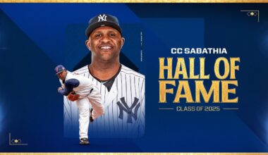 CC Sabathia is headed to Cooperstown! (Career highlights for the newest Hall of Famer!)