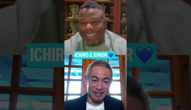 Ken Griffey Jr. welcomes Ichiro to the Hall of Fame 💙