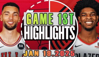 Chicago Bulls Vs Portland Trail Blazers Game 1st Highlights Jan 19,2025 NBA Season 2024-25