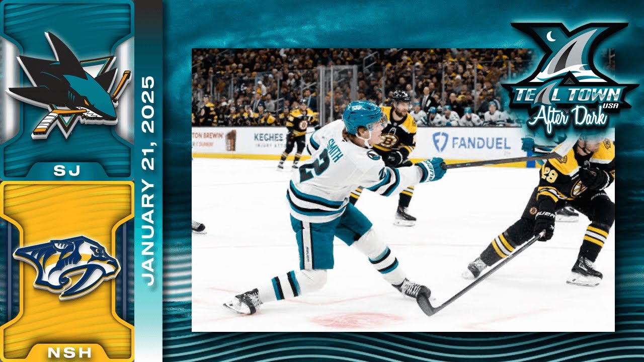 San Jose Sharks @ Nashville Predators - 1/21/2025 - Teal Town USA After Dark (Postgame)