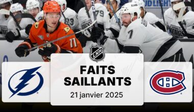 Lightning vs Canadiens 21/1/25 | Faits saillants