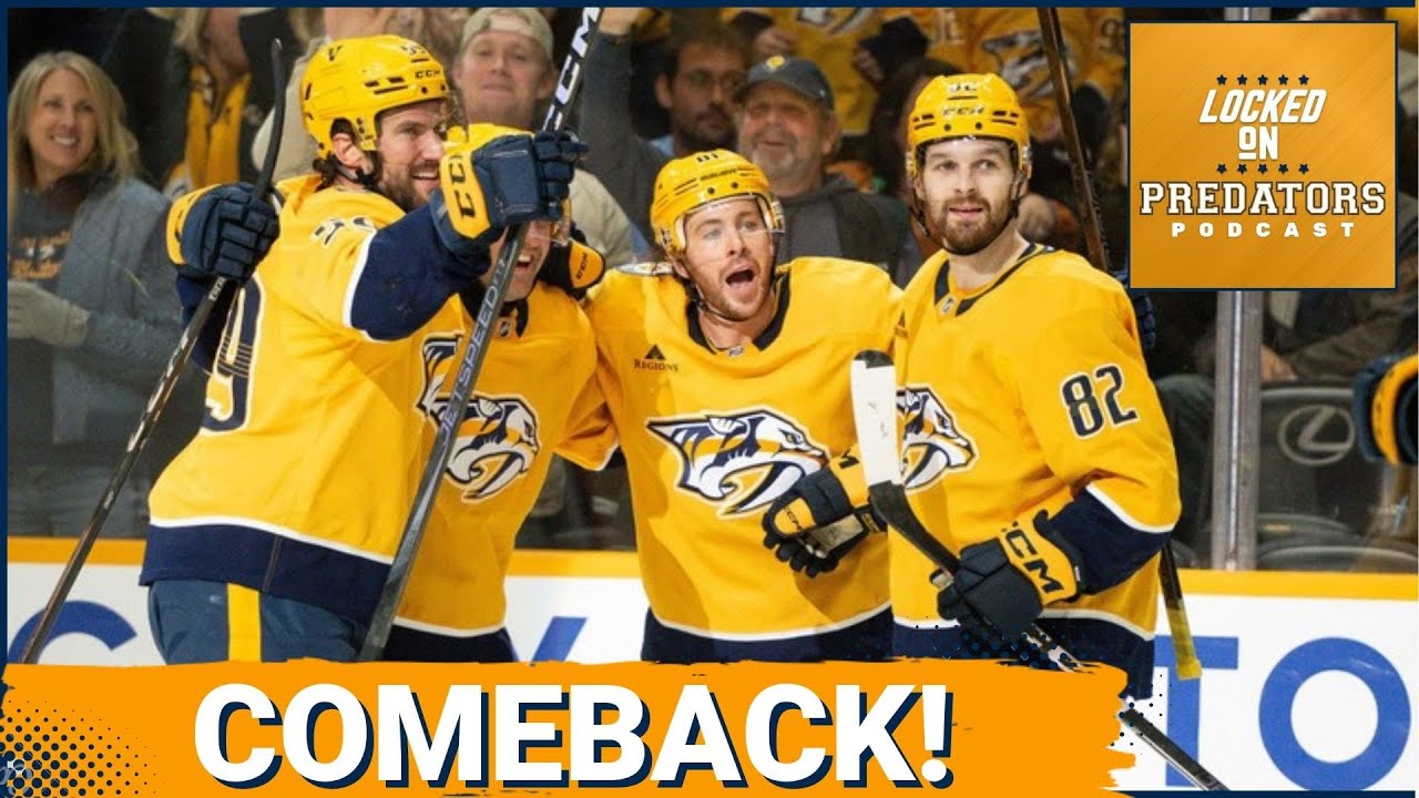 Nashville Predators Score Six Straight Against San Jose Sharks in Biggest Franchise Comeback