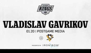 Defenseman Vladislav Gavrikov | 01.20 LA Kings fall to Pittsburgh Penguins