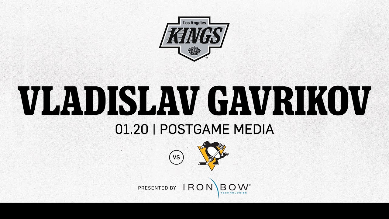 Defenseman Vladislav Gavrikov | 01.20 LA Kings fall to Pittsburgh Penguins
