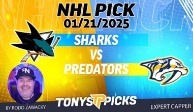 San Jose Sharks vs Nashville Predators 1/21/25 NHL Pick Prediction