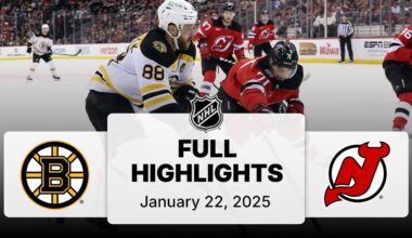 NHL Highlights | Bruins vs. Devils | January 22, 2025