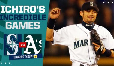 FULL GAME (4/11/2001): Ichiro's ICONIC throw | イチローハイライト