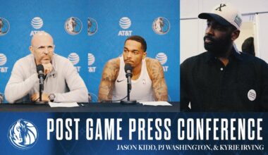 Jason Kidd, PJ Washington & Kyrie Irving | Post Game vsMIN | 01/22/25