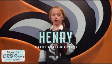 Seattle Kraken Junior Reporter: Henry
