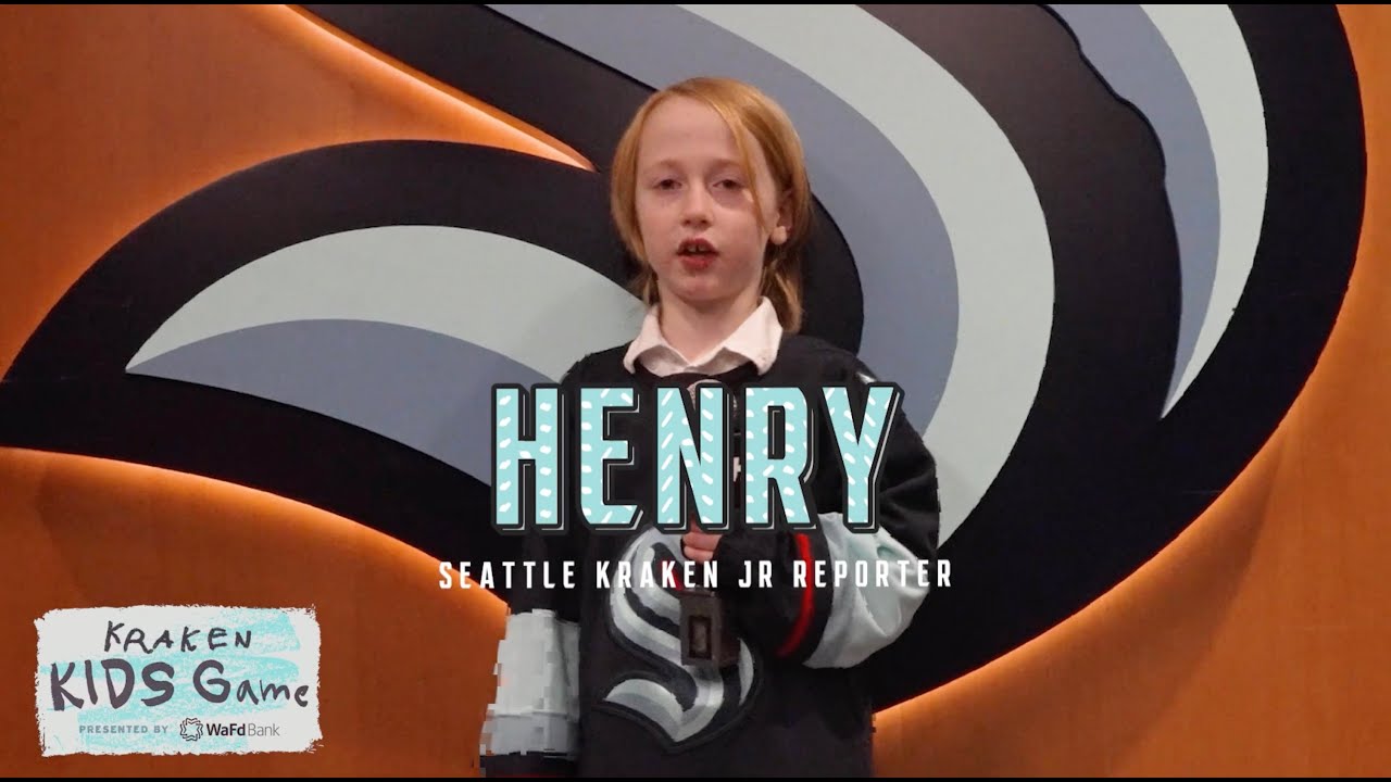 Seattle Kraken Junior Reporter: Henry
