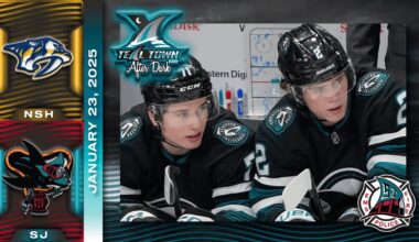 San Jose Sharks vs Nashville Predators - 1/23/2025 - Teal Town USA After Dark (Postgame)
