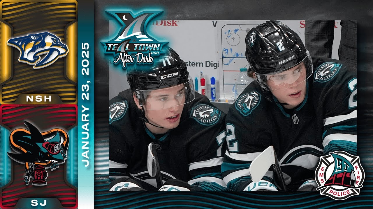 San Jose Sharks vs Nashville Predators - 1/23/2025 - Teal Town USA After Dark (Postgame)