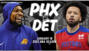 Phoenix Suns vs Detroit Pistons Full Game Highlights | Jan 18 | 2025 NBA Season