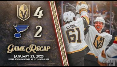 HIGHLIGHTS | Vegas Golden Knights 4, St. Louis Blues 2 | Jan. 23, 2025
