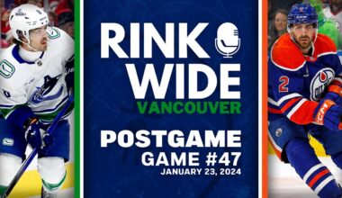 RINK WIDE POST-GAME: Vancouver Canucks at Edmonton Oilers | Game 47 - Jan. 23, 2025