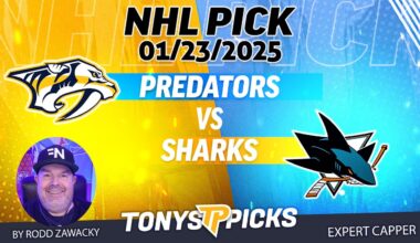 Nashville Predators vs San Jose Sharks for January 23, 2025  NHL Picks and Predictions