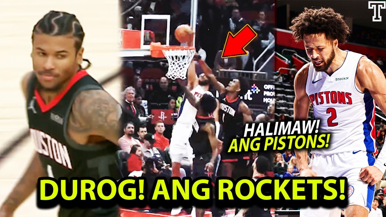 Grabe ang Detroit Pistons! "DUROG ANG ROCKETS!" kinaya kaya lang ang top 2 sa west!