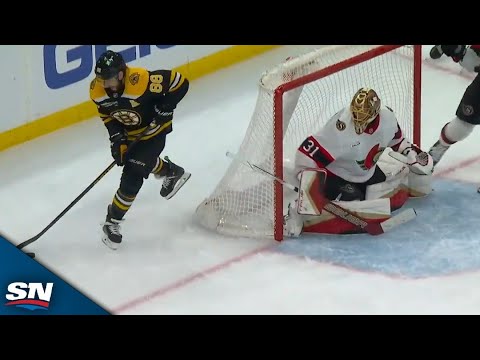 Bruins' David Pastrnak Delivers Slick Spin-O-Rama Feed To Set Up Morgan Geekie goal