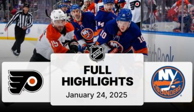 NHL Highlights | Flyers vs. Islanders | January 24, 2025