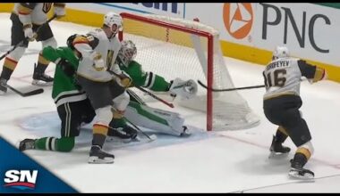 Stars' Jake Oettinger Stuns Golden Knights With Potential Save Of The Year