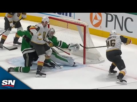 Stars' Jake Oettinger Stuns Golden Knights With Potential Save Of The Year