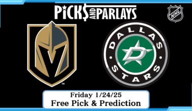 Vegas Golden Knights vs Dallas Stars - NHL Free Pick -  Friday 1/24/25 | Picks And Parlays