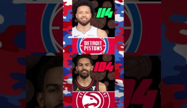 Detroit Pistons BEAT Atlanta Hawks #nba #detriot #pistons #atl #atlanta #hawks #basketball #art #rap