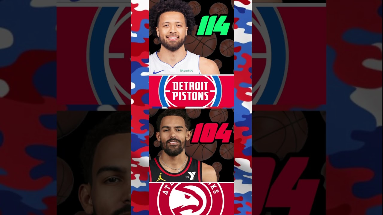 Detroit Pistons BEAT Atlanta Hawks #nba #detriot #pistons #atl #atlanta #hawks #basketball #art #rap