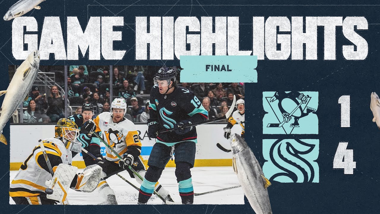 Seattle Kraken vs. Pittsburgh Penguins | 01/25 Game Highlights