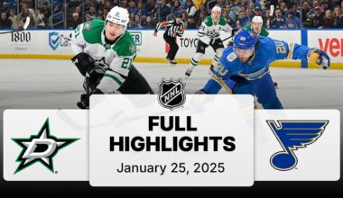 NHL Highlights | Stars vs. Blues - January 25, 2025