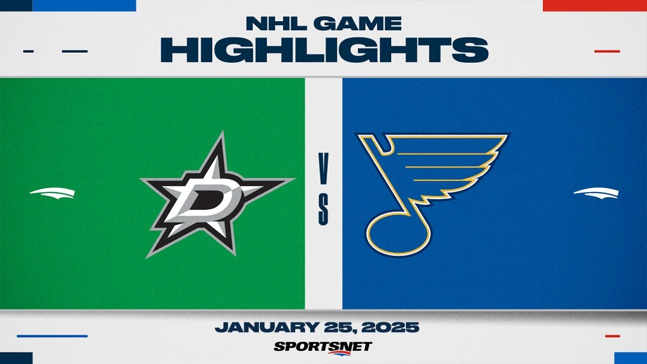 NHL Highlights | Stars vs. Blues - January 25, 2025