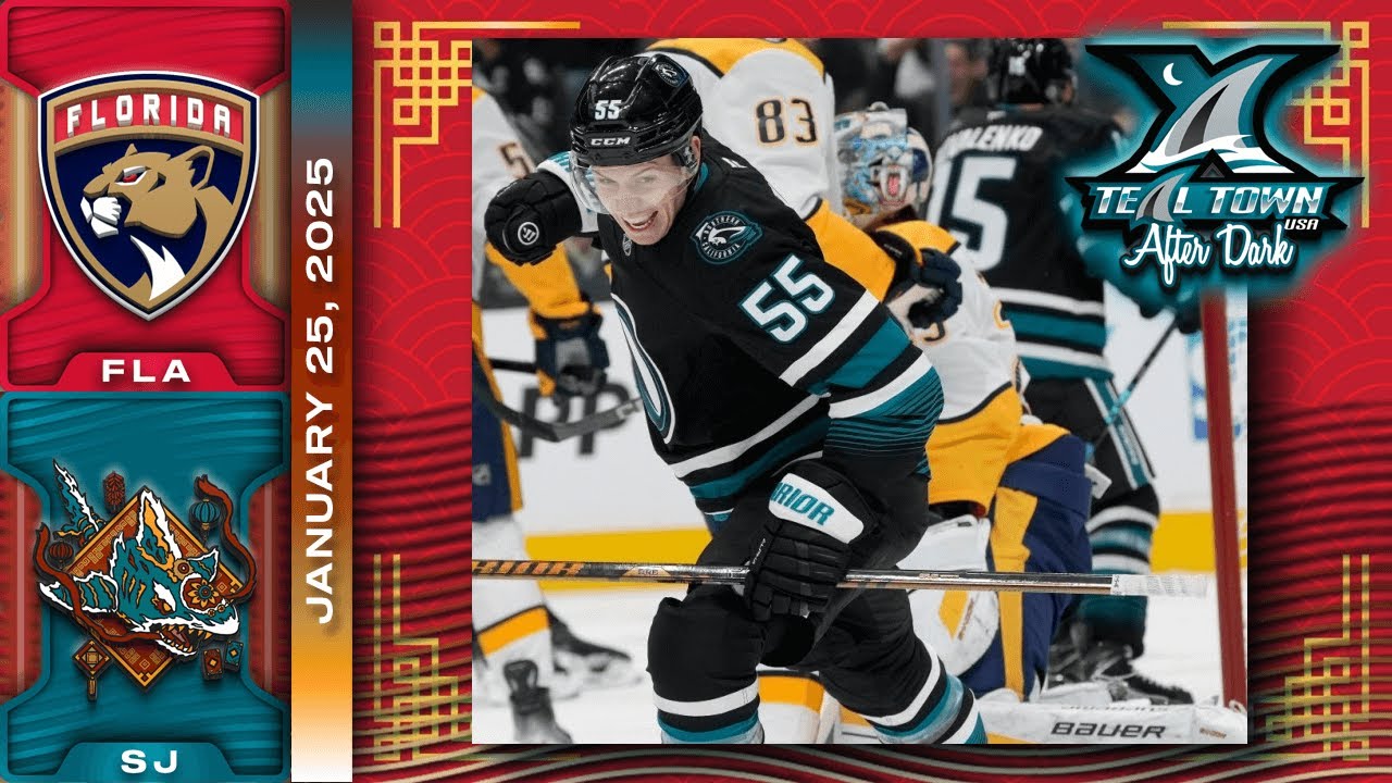 San Jose Sharks vs Florida Panthers - 1/25/2025 - Teal Town USA After Dark (Postgame)
