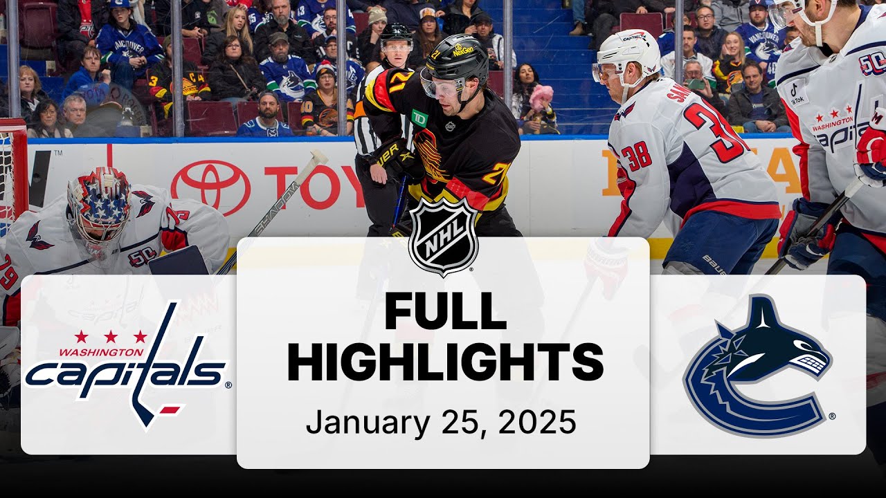 NHL Highlights | Capitals vs. Canucks | January 25, 2025